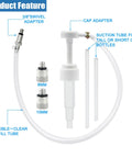 Lower Unit Gear Oil Pump For Standard Quart Bottles With 3/8 Inch Metal Swivel And 8mm And 10mm Adapters component view