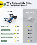Comparison of HS210T Mini Drone features for 2 In 1 Mini Indoor Drone For Kids With Land And Fly Modes 3D Flips Auto Hover RC Quadrocopter