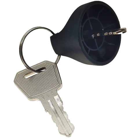 2X Switch Key Replacement Part 1115-500016-00 Direct Fit For Big Joe EP Equipment And Electric Pallet Jacks key and holder