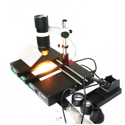 Infrared Desoldering Station With T862++ IRDA BGA Preheater And Soldering Hot Air Rework Station for SMD SMT Components on desk