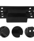 Heavy Duty Adjustable Invisible Door Hinges Black 5-Inch Square Concealed Cabinet Secret Door Hardware for Interior Doors and Cabinets