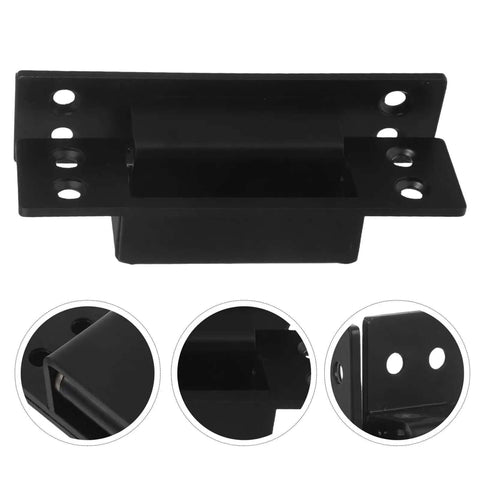 Heavy Duty Adjustable Invisible Door Hinges Black 5-Inch Square Concealed Cabinet Secret Door Hardware for Interior Doors and Cabinets