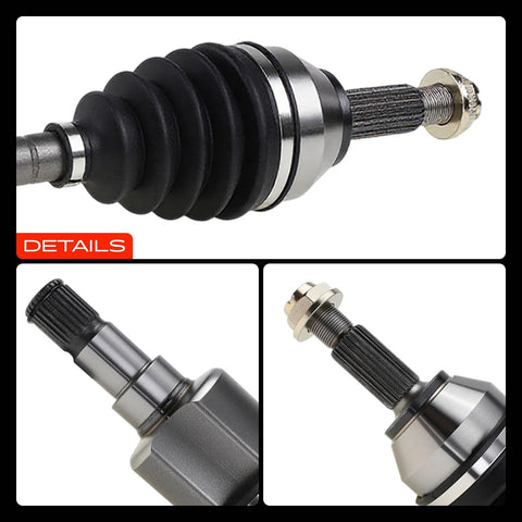 Ford Focus Front Left CV Axle Shaft Assembly for 2000-2011 models detailed view