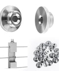 20 Pack Level Wheel Cable Railing Grommets For One Eighth Inch OD Wire Rope On Level Metal Posts CR72 With Pro Grade Protector Sleeves
