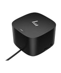 Thunderbolt G4 Docking Station Powering Dual Monitors, USB-C And Hdmi Hub With 120W Fast Charging, Solid Ethernet Port, Totally No Sweat Desk Adapter For Killer Professional Setups, black compact hub