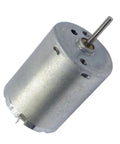 Top Shelf 24Mm RF-370CA DC Motor Goes Off At 12000RPM For Every Slick DIY Build Or Smart Lock Setup Runs Smooth On 6V To 12V With A Heavy Duty Metal Shaft - close-up of aluminum housing and metal shaft