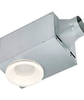 Recessed Exhaust Bath Fan With LED Light, 80 CFM, Energy Star DC Motor, metal housing, ceiling mount, side vent opening