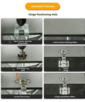 Easy Hinge Mate Door Jamb Jig For Precise Mortise And Hinge Cutting diagram with step-by-step hinge installation guide