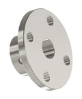Rigid Flange Shaft Coupling Set of 2, 10mm Bore and 16mm OD, Made From C45 Carbon Steel With Chrome Plating, Heavy Duty Beefy Metal Drive Coupler For Machinery And Equipment, chrome-plated flange