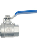 1 Inch NPT Female Stainless Steel 316 Full Port Ball Valve With Vinyl Handle For Reliable Flow Control, side view