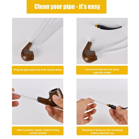 Bulk 100 Pack 6 Inch Conical Pipe Cleaners Made Of Cotton And Steel Wire cleaning plastic metal ceramic pipes