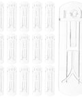 24 Pack Plastic Locking Shelf Pegs For 19mm Thick Panels Self Locking Cabinet Clips on white background