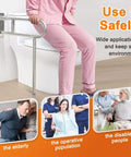 Fold Up 24 Inch Bathroom Grab Bars, Heavy Duty Stainless Steel Safety Rails For Shower Tub And Toilet in use