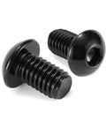 20 Pack 1/4-20 X 5/8 Button Head Socket Cap Bolts Screws Beefy 304 Stainless Steel Finished With A Slick Black Oxide Coating