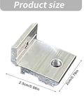 Heavy Duty Aluminum Shelf Brackets For 2020 3030 4040 T Slot Extrusions Durable Stable Wall Mount Supports, product size shown with dimensions