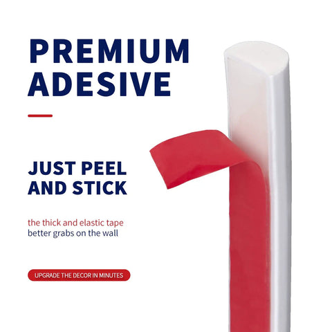 10 Ft Flexible Peel And Stick Trim Molding For Backsplash Edges Self Adhesive Wall Trim For Corner Decor White Waterproof And Dustproof