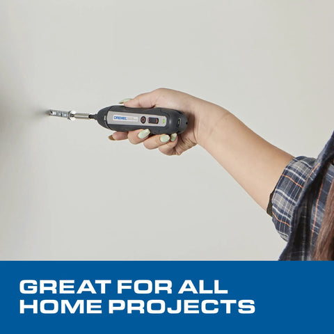 4V Handy Cordless Screwdriver Kit With 6 Power Settings And Smart Stop Technology Includes 7 Screwdriver Bits 1 Bit Extender USB Cable And Power Adapter Included