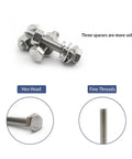 Heavy Duty Carbon Steel Nuts And Bolts Kit 265 Piece Assortment For Home And Workshop, hex nuts, bolts, washers in focus