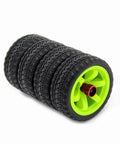 Close-up of tires on Metal RC Tire Holder And Storage Tool For 1/10 Scale On Road Drifting Cars Upgrade Part Durable Construction Keeps Tires Protected Easy Access And Realistic Tire Management For Serious RC Enthusiasts.