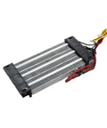 Top Shelf PTC Ceramic Heating Element With Built In Thermostatic Switch 110 Volt 1000 Watt showing insulated coil and wiring.