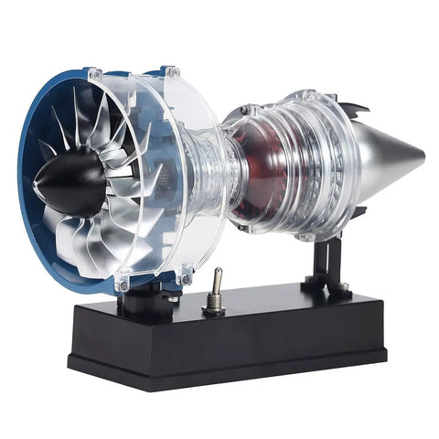 All Metal Turbofan Engine Model Kit That Actually Runs With Transparent Cover 1 To 20 Scale 170 Parts STEM educational