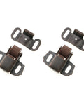 Slick Spring Loaded Roller Cabinet Latch, Beefy Copper Vintage Furniture Catch, smooth roller mechanism with mounting holes, 4 pack.