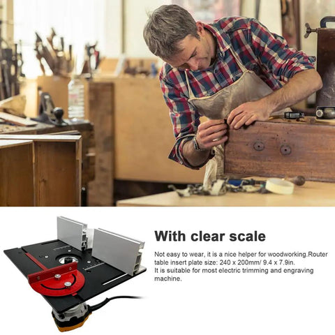 Rock Solid Router Table Insert Plate Set Of Three Durable Aluminum Milling Flip Boards offering precision for woodworking.