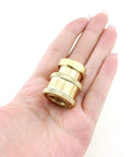 Brass Pressure Washer Quick Connectors One Quarter Inch NPT, 5000 PSI, 2 Pack Heavy Duty Brass Fittings With Ball Lock Design