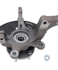 Front view of Front Steering Knuckle And Wheel Bearing Hub Assembly Driver Side for Ford Escape 2005-2012, Mazda Tribute, Mercury Mariner