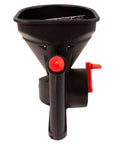 Five Pound All Season Handheld Spreader With Easy Fill Design front view compact poly body