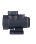 MRO SD 1x25 Green Dot Sight With Adjustable LED 2.0 MOA Green Dot Low Mount side view showing sealed housing