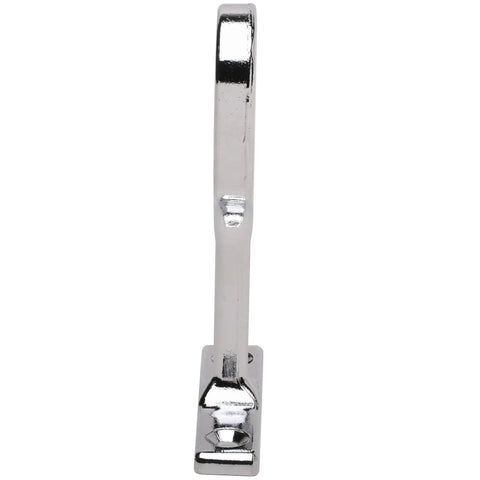 Hella Sturdy Closet Rod Center Supports, 3 Pack Chrome Oval Brackets, upright chrome bracket design for closet rod support