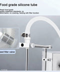 Food grade silicone tube with filter feature, used in Semi Automatic Liquid Filling Machine With Dual Heads And Digital Control.