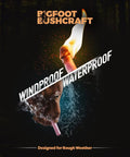 Hand holding fire starter from Mini Emergency Fire Starter Kit For Outdoors Stay Lit Waterproof And Windproof 5+ Minute Burn