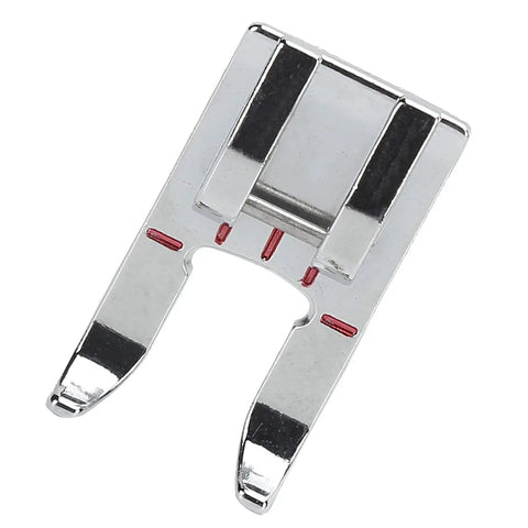 Stainless Steel Opening Patch Presser Foot With Clear View Stitching For Most Household Sewing Machines Must Have Side Cutter For Edge Finishing And A Breeze For Embroidery Appliques And Monograms, stainless steel sewing foot
