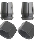 Two Pack Router Collet Replacement Kit One Half Inch Upgraded Beefed Up For Dewalt DW616 DW618 Series And MRC23EVS Models Premium Metal Collets