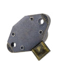 Heavy Duty Zinc Alloy Cabinet Drawer Lock With Antique Bronze Finish top view showing keyhole and flush mount design.