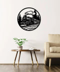 Boss Steam Locomotive Metal Wall Art Decor For Indoor Or Outdoor Spaces Rustic Farmhouse Black Finish 20 Inch Wall Sculpture