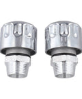 2-Pack NPT Threaded Breather Cap Reducer With 40 Micron Oil Filter For Gear Tanks, steel caps with threaded connectors.