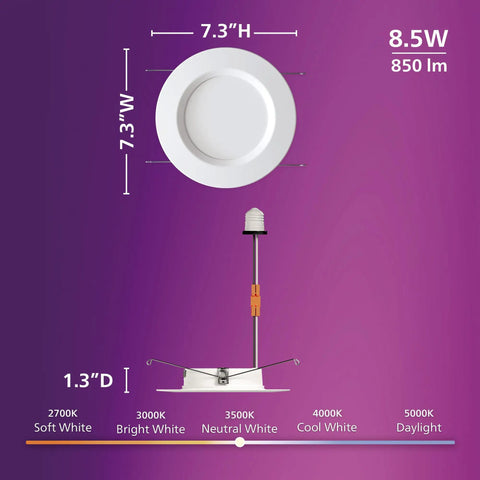 Sleek 5 And 6 Inch Led Retrofit Downlight 12 Pack Delivers Zero Flicker Glare Free Illumination For An Easy Fixture Swap And A Total Home Brightness Refresh That Really Nails The Modern Vibe