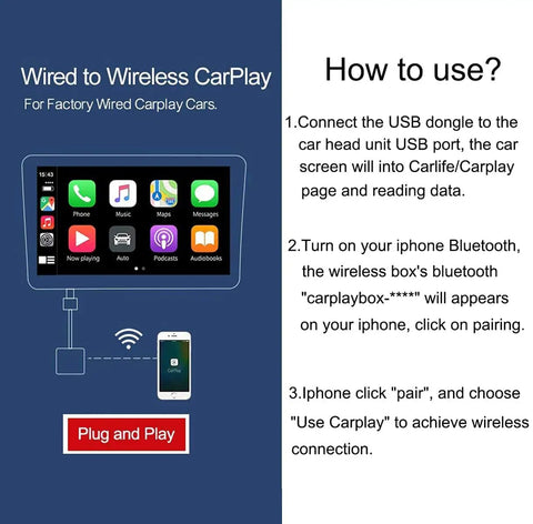 Installation instructions for Ford Mustang Sync 2 To Sync 3 Upgrade Kit Plug And Play Wireless CarPlay with capacitive touchscreen.