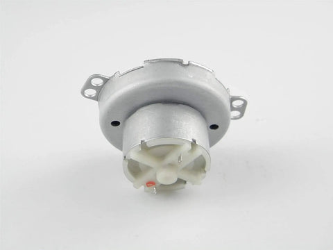 Brushless DC Gear Motor JS-50 12V 30RPM CW CCW Slow Speed Gearbox front view showing durable POM gear for microwave and DIY use