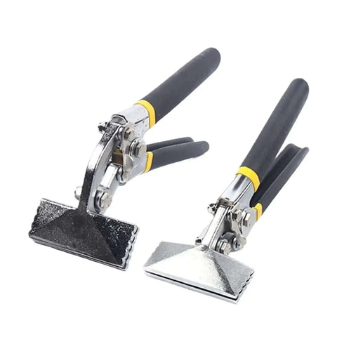 Two Pack Sheet Metal Bending Pliers With Flat Jaw Three And One Quarter Inch Bending Tool Hand Seamer Former Pliers for metal forming.
