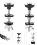 Stainless Steel Toilet Seat Screws And Bolts Set For Quick Replacement, rust resistant bathroom fasteners, pack of 4 hardware.