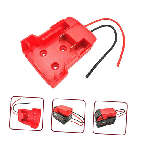Dope 18V Battery Conversion Kit With Secure Wire Adapter For Power Wheels And Robotics DIY Projects, Heavy Duty 14 AWG Wire Lead