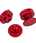 Pipeliner Style Welding Hood Fasteners Headgear Replacement Screws Aluminum Red Anodized Knurled Pair Built Tough