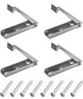 Heavy Duty Stainless Steel RV Baggage Door Catch And Compartment Latch 4 Pack for RVs with screws for easy installation.
