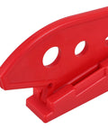 Heckuva Woodworking Push Stick With Safety Block For Table Saw Router Or Band Saw Shop Gear Featuring Sweet Abs Polymer Design close-up view of red ABS push block.