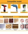 Compatible model image for Premium Countersink Drill Bit Set for Woodworking and Timber, showing drill types and materials.
