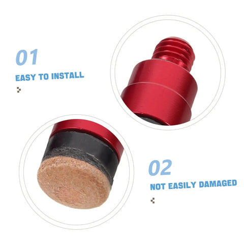 Portable Paintless Dent Repair Kit For Cars With Metal Tap Down Heads And Ergonomic Handle 4 Piece Auto Dent Removal Set red metal tip close-up